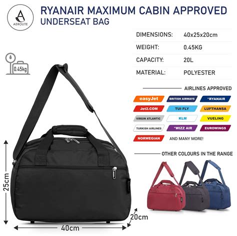 ryanair small bag size 2022